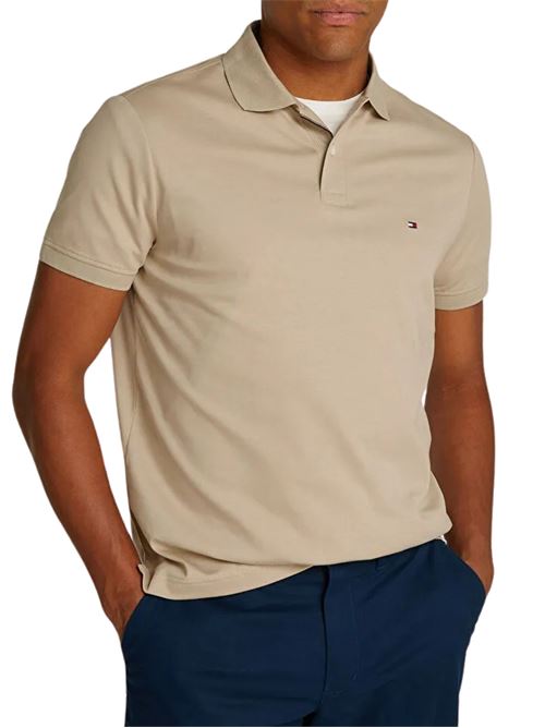 Polo uomo beige in cotone Tommy Hilfiger | MW0MW38465RBT